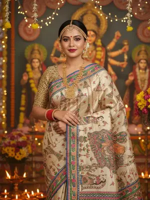 Pure Tussar Silk Sarees
